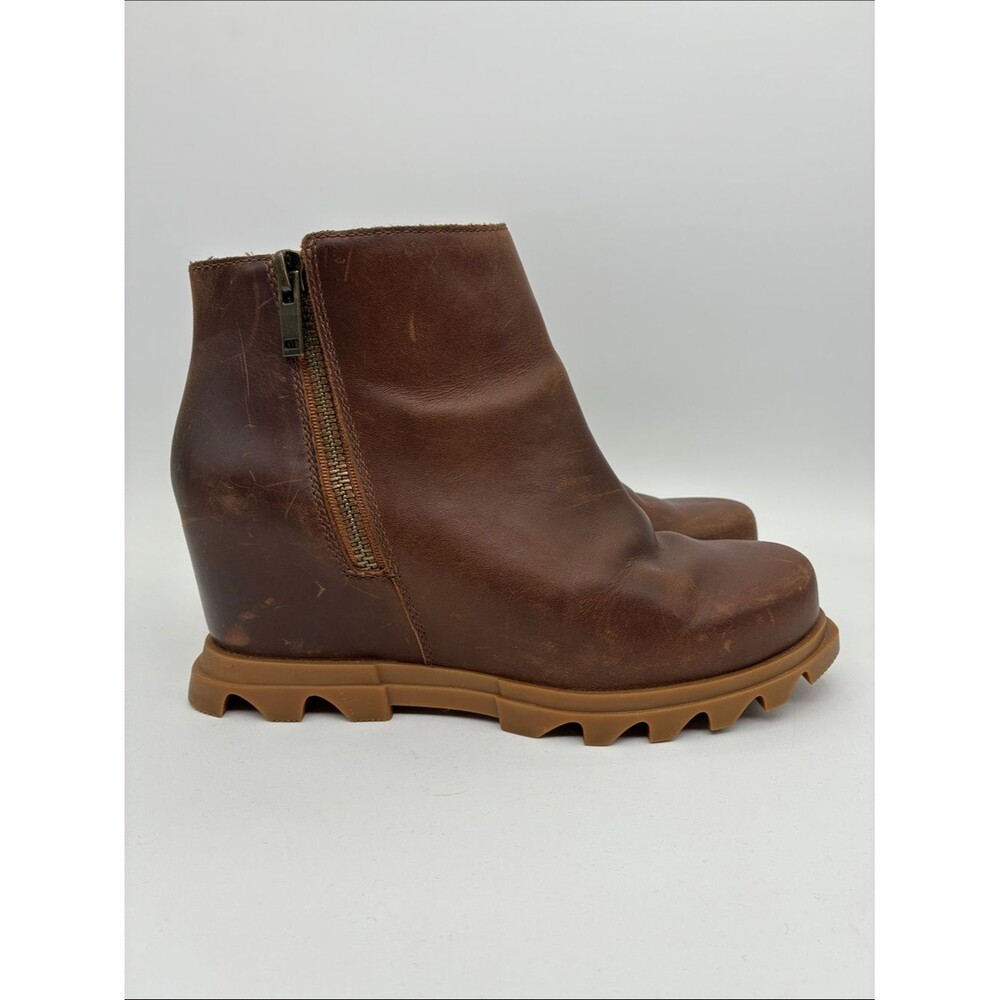 Sorel Joan Of Arctic Wedge III Chelsea Zip Waterproof Ankle Boots Women Size 8.5
